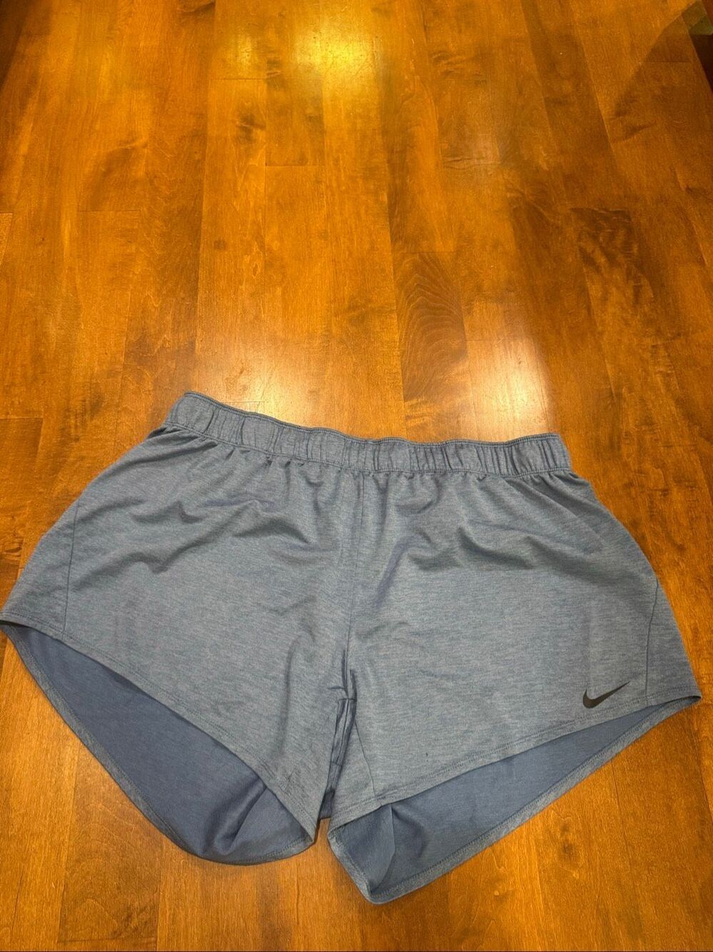 Nike Dri-FIT Women’s Running Shorts Size 2X Blue Athletic Workout Plus Size - Picture 1 of 5